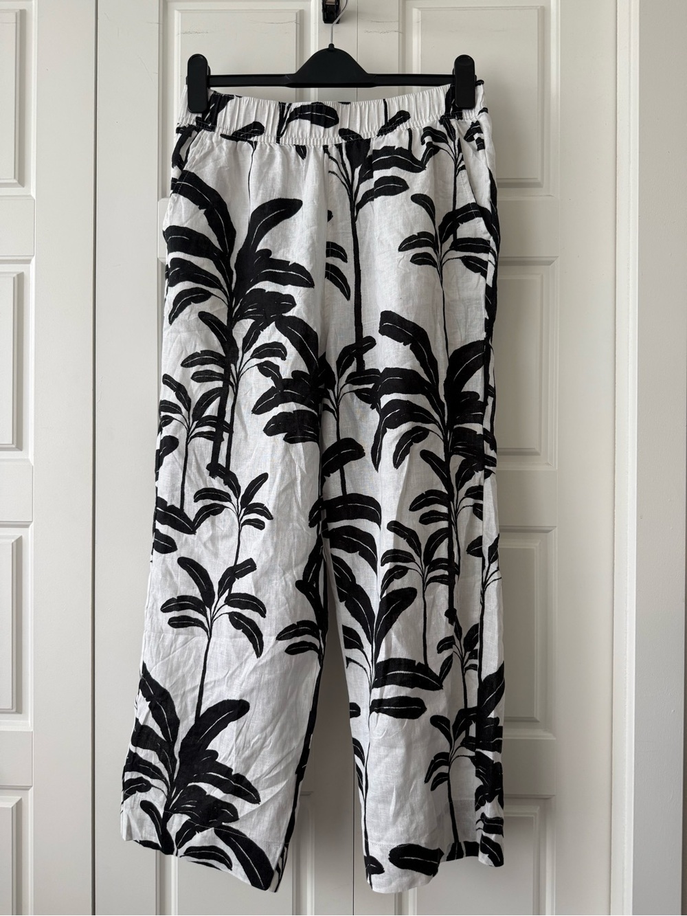 Tahari 100% Linen Cropped Pants - Size M